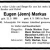 Markus Eugen 1898-1981 Todesanzeige (1)